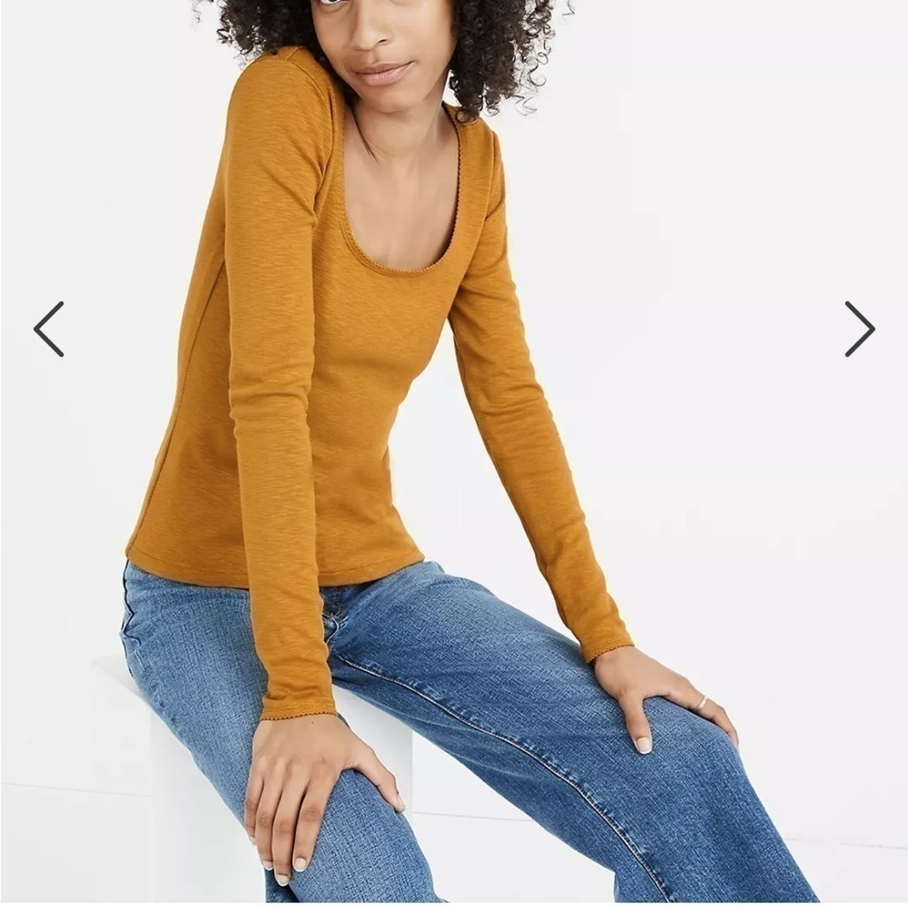 Madewell Scoopneck Long-Sleeve Baby‎ Tee